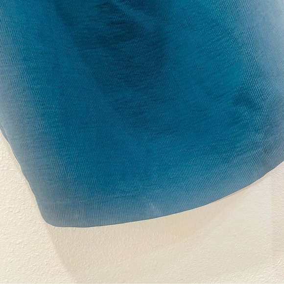 Greylin Revolve Alex Off Shoulder Mini Ribbed Dress Teal Green Sz.L NWT - Picture 3 of 8